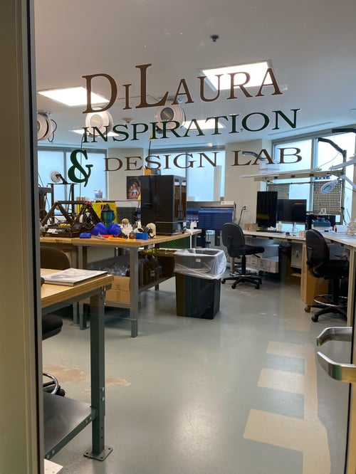 Entrance door to the DiLaura Inspiration and Design Lab