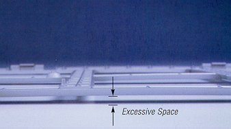 Injection molding qarpage of a finished part 