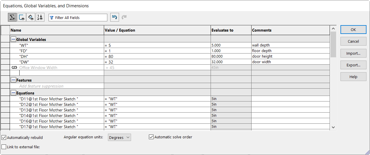 global variables