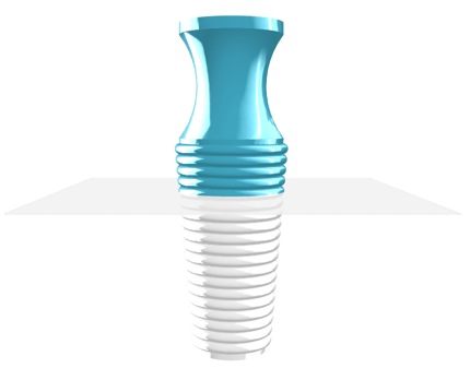 A protective plug designed in the trinckle additive app suite to be 20mm long with a 15mm ribbed insertion depth.