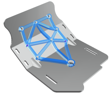 a lightweight drill guide body in the drill guides app by trinckle