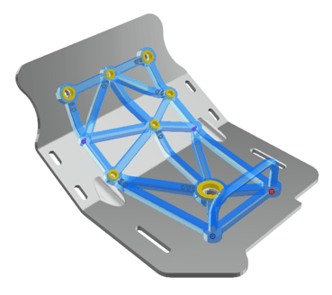 a drill guide with bushings, labels, and a handle in the drill guides app by trinckle