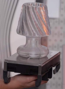 A part made out of the Formlabs Alpha Clear Resin