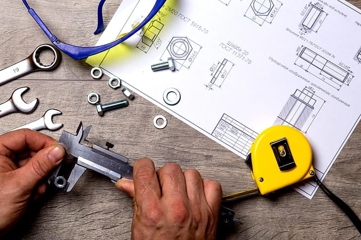 manual inspection with calipers